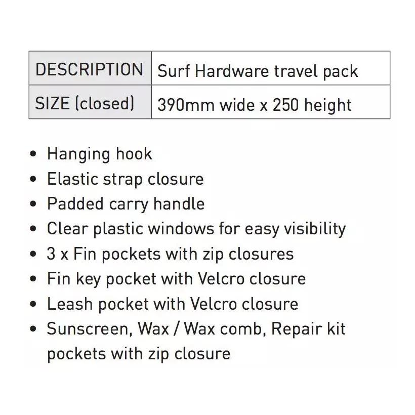 Sacoche pour accessoires Ocean & Earth surf locker 3 Fold