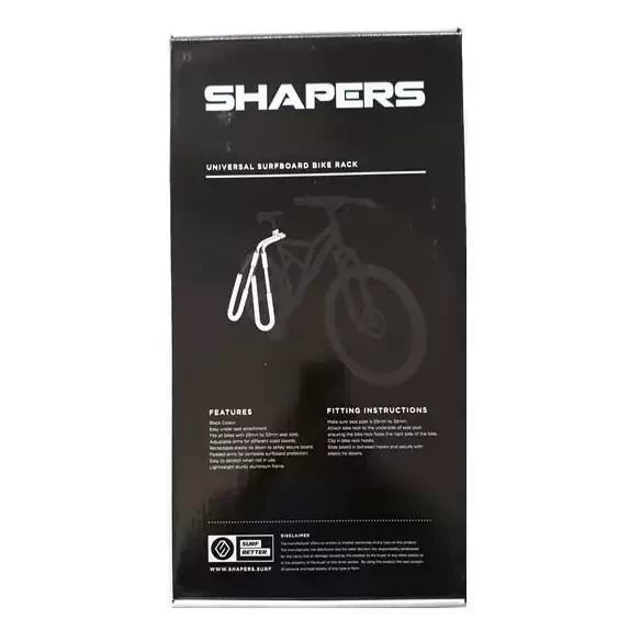 Suporte de prancha de surf para bicicleta Shapers