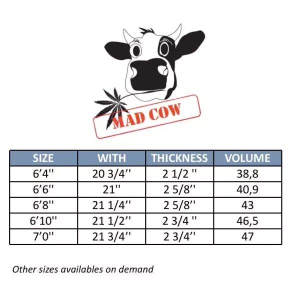 Tavola da surf evolutivo MS Mad Cow