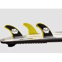 Surfboard fins Feather Fiberglass Yellow & Black Click Tab 2