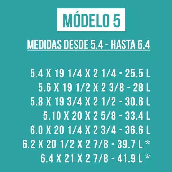 Foam pre shapeado Teccel-modell 5