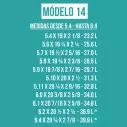 Foam pre shapeado Teccel modelo 14