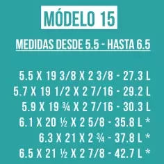 Foam pre shapeado Teccel modelo 15 2