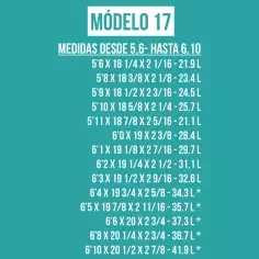 Foam pre shapeado Teccel modell 17 2