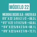 Foam pre-shaped Teccel modello 22