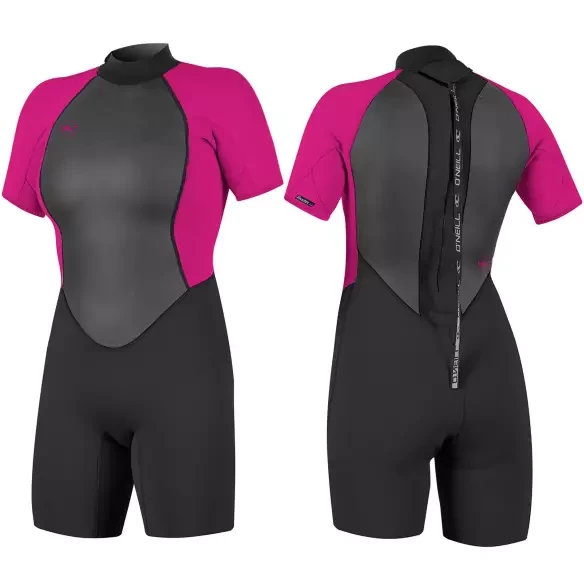 O´Neill Wetsuit Reactor 2mm Womens Black/Berry