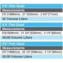 Surfbrett softboard Mobyk Fish Quad