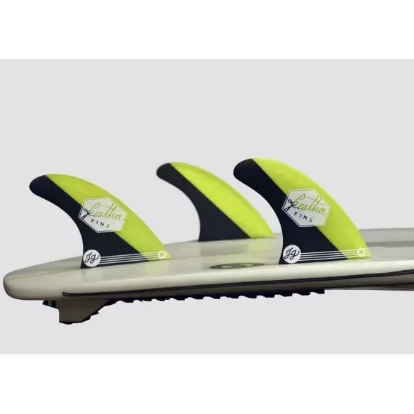 Dérive surf Feather Fins Jonathan Gonzalez Click Tab Black/Yellow