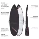 Funda Ocean & Earth Compact Day Longboard Black/Red