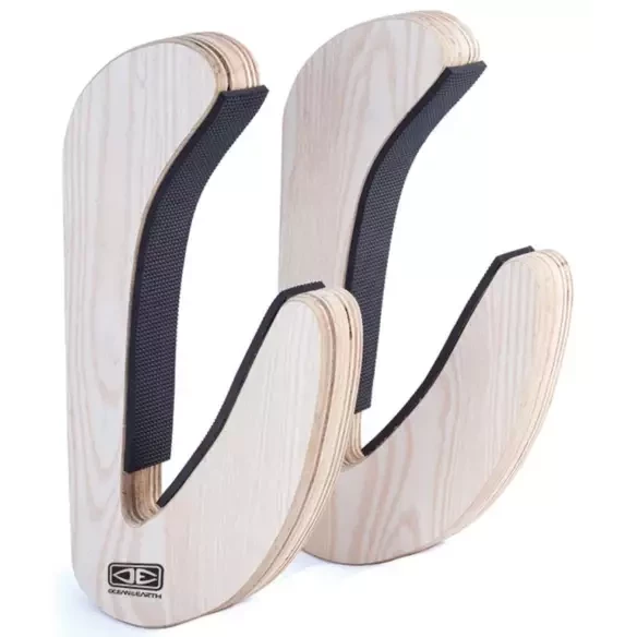 eenvoudig surfplankrek Ocean & Earth Timber Wall Rack