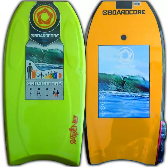 Tabla de bodyboard Boardcore Raven Green/Orange