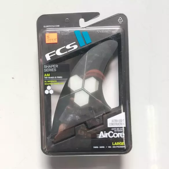 Quilhas surf tri-quad FCSII Al Merrick PC AirCore