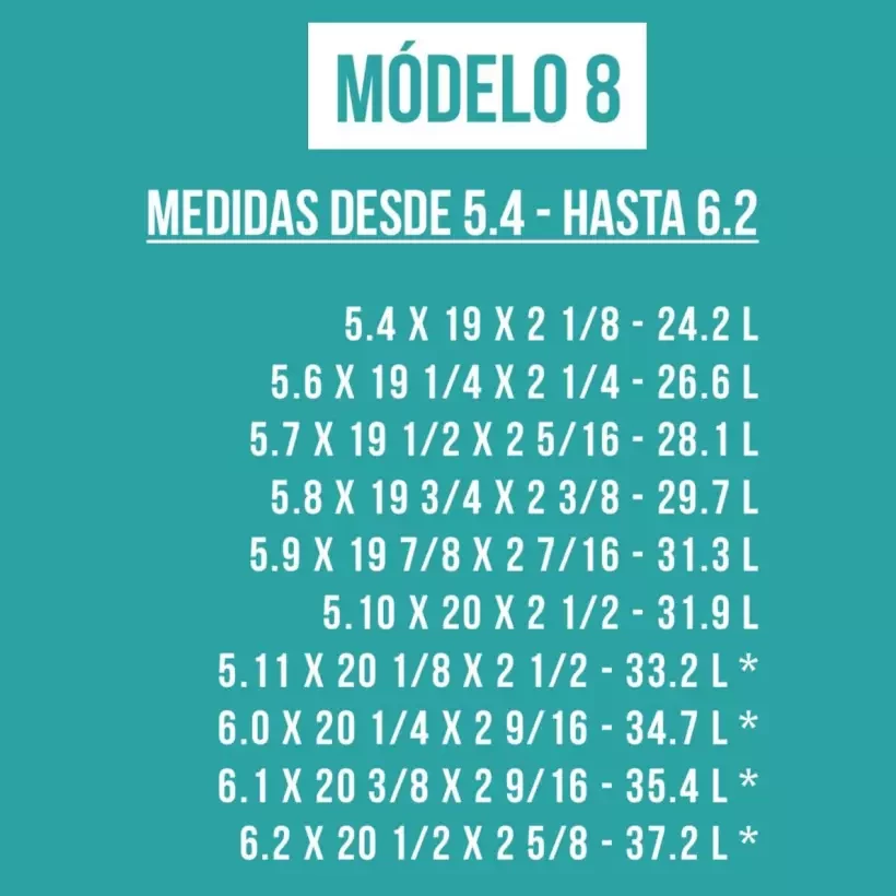 Foam pre shapeado EPS modelo 8