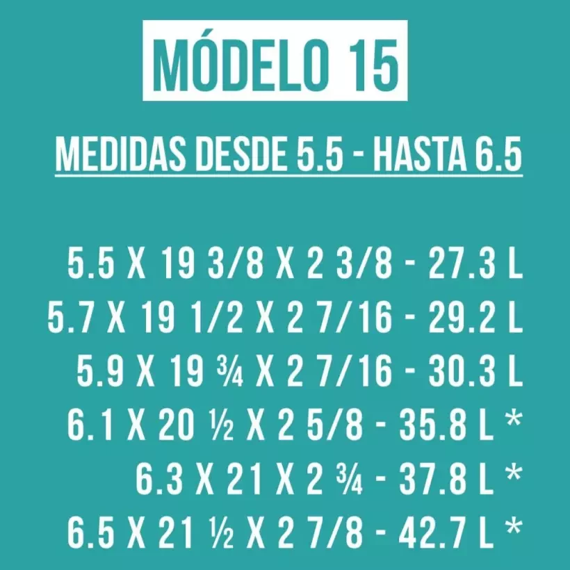 Foam pre shapeado EPS modelo 15