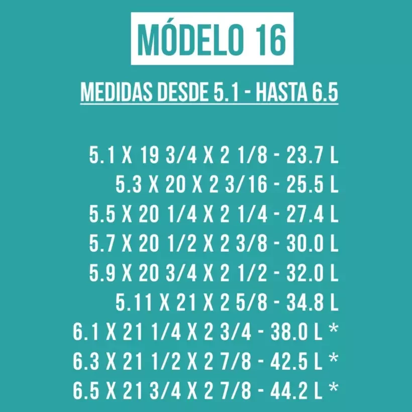 Schuim pre shapeado EPS model 16