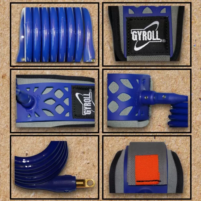 Leash für bodyboard Gyroll Wirst Black