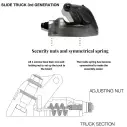 Ejes de surfskate Slide 3.0