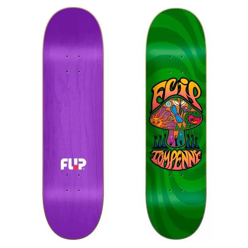 Skateboard Flip Loveshroom Green 8,25''
