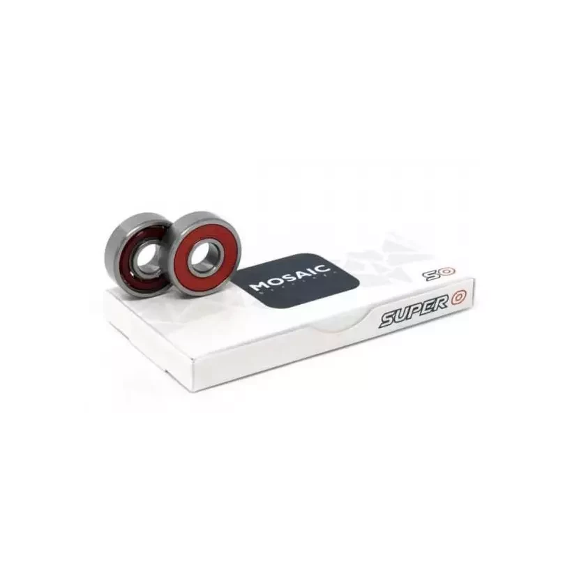 cuscinetti da skateboard Mosaic Super 0 ABEC 5 608RS Red