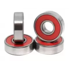 Rolamentos de skateboard Mosaic Super 0 ABEC 5 608RS Red 2