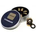 Roulements de skateboard Mosaic Titanium 1 ABEC 7 608RS Black
