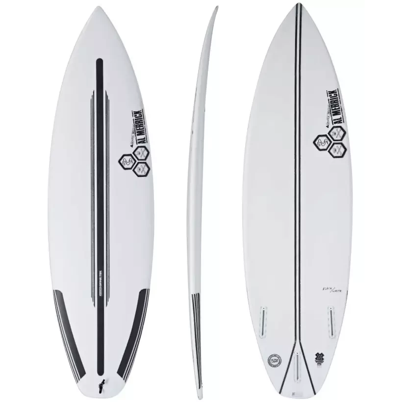 Tavola da surf Channel Island Black and White Spine-Tek