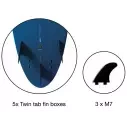 Prancha surf NSP funboard Elements Tail Dip Navy