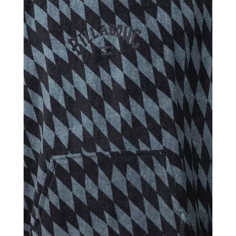 Poncho Billabong Grey Diamonds