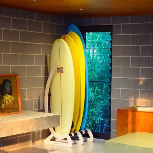 Ocean & Earth Timber Free standing rax for 4 surfboards