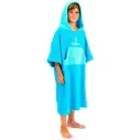 Poncho Junior Surf Logic cyan&turquoise