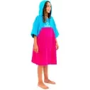 Poncho Junior Surf Logic Cyan & Pink