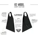Palmes de bodyboard Pride Vulcan V3 Noir Comfy Edition