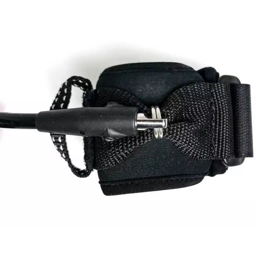 Leash de bodyboard Funkshen Single Swivel Wrist Black/White