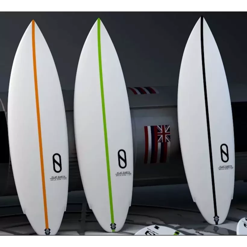 Surfboard Slater Designs Flat Earth LFT Zwart/wit
