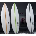 Surfboard Slater Designs Flat Earth LFT Zwart/wit
