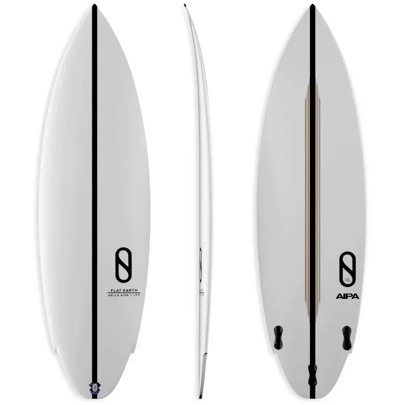 Surfboard Slater Designs Flat Earth LFT Zwart/wit