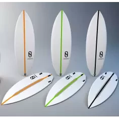 Surfboard Slater Designs Flat Earth LFT Zwart/wit 2