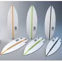 Surfboard Slater Designs Flat Earth LFT Black/White