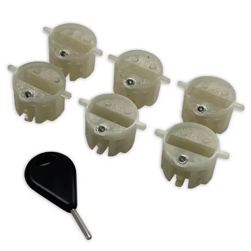 Jogo de 6 Plug de quilhas M-Fins Osso