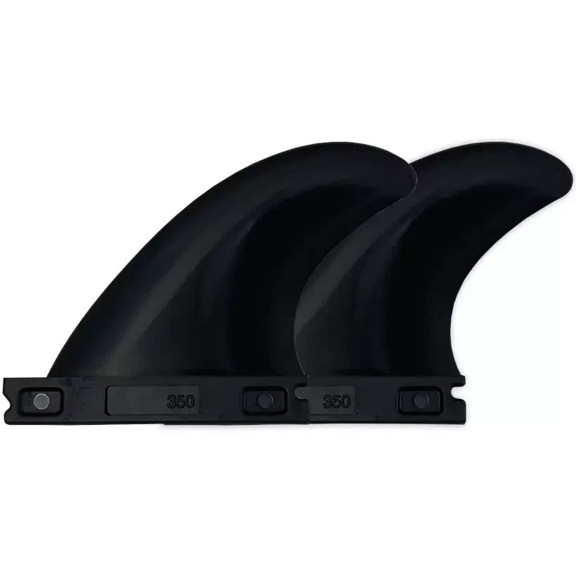 Ailerons stabilisateurs de longboard M-Fins Single Tab Black