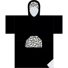 Poncho handtuch Madness Black Mozaic