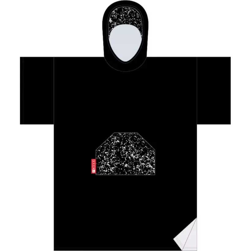 Poncho handtuch Madness Black Speckle