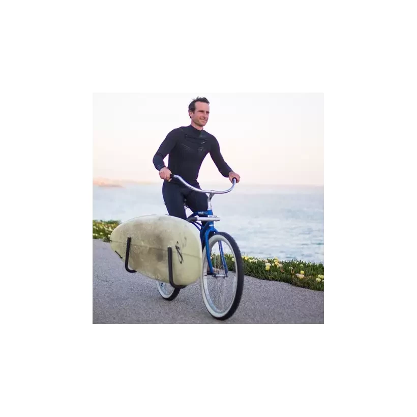 Ondersteuning surfplank Longboard fiets Moved By Bikes