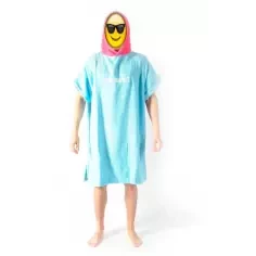 Poncho WEST Turquesa/Rosa