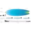 Tabla de surf Torq Fish Twin TEC