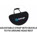 Capa de assento para carro Surflogic Universal triplo Black
