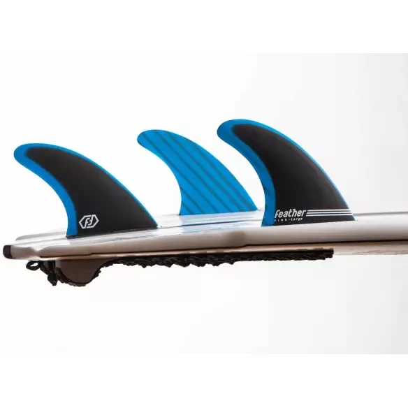 Quillas Feather Fins Fiberglass Blue & Black Click Tab