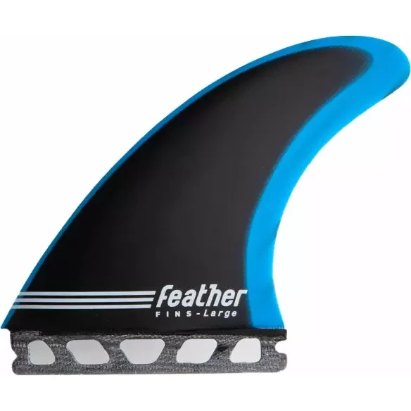 Finnen Feather Fins Fiberglass Blue & Black Single Tab