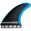 Quillas Feather Fins Fiberglass Blue & Black Single Tab