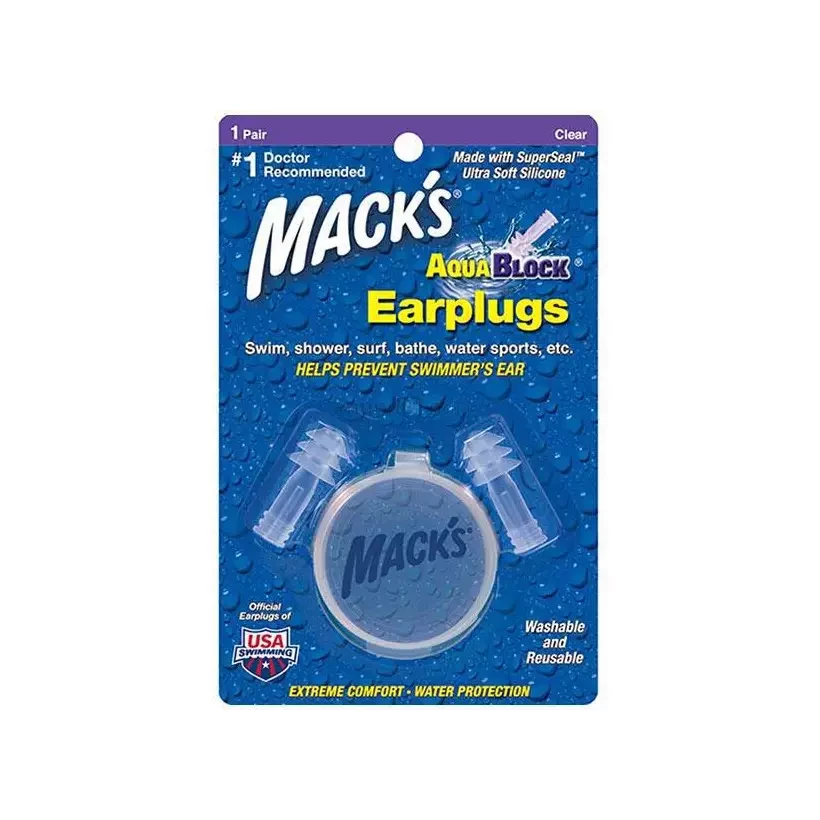 Tapones de oidos para surf Mack´s Aquablock